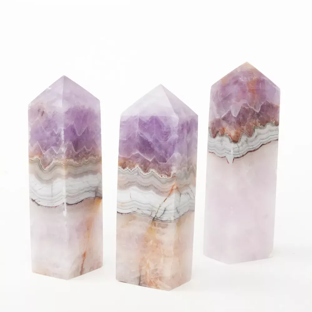 Krystall Ametyst Agate Tårn