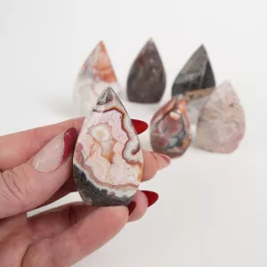 Krystall Mexican Agate Dråpe