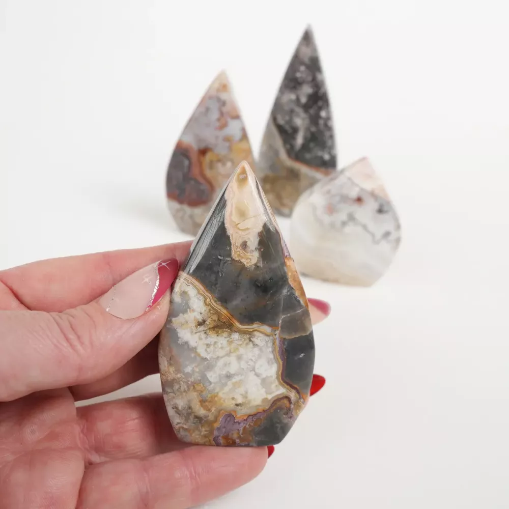 Krystall Mexican Agate Dråpe