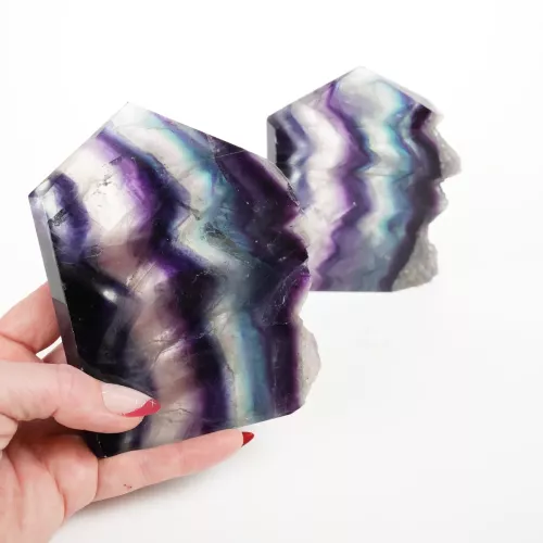 Kristall Regnbågsfluorit Torn