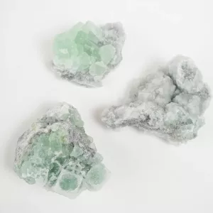 Krystall Grønn Fluoritt Sugar Kluster