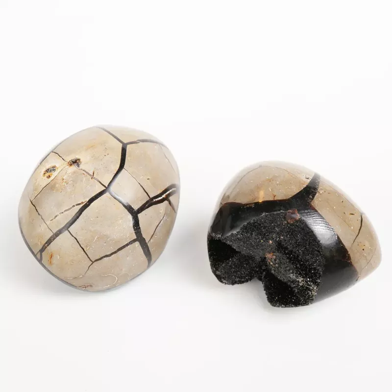 Kristall Septarian Drakägg Geod