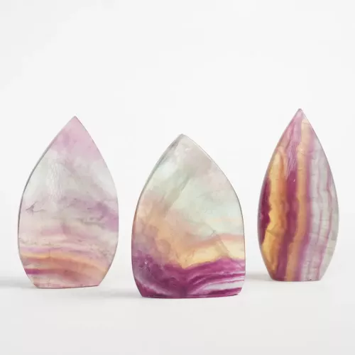 Kristall Regnbågsfluorit Droppe