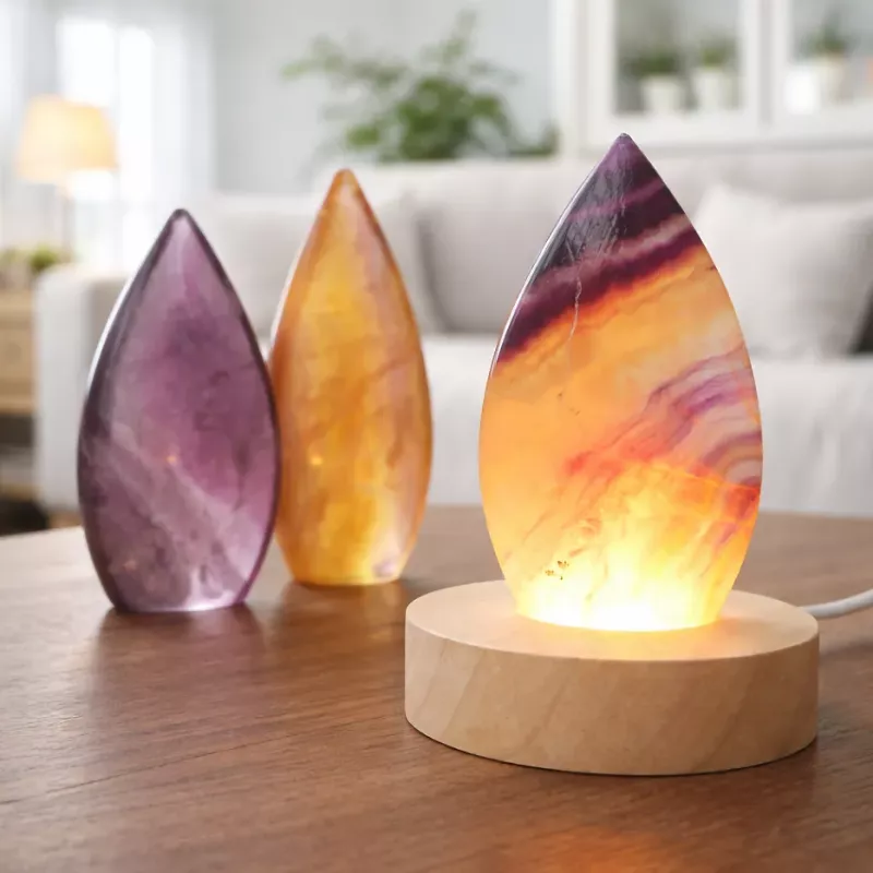 Krystall Regnbuefluoritt Dråpe