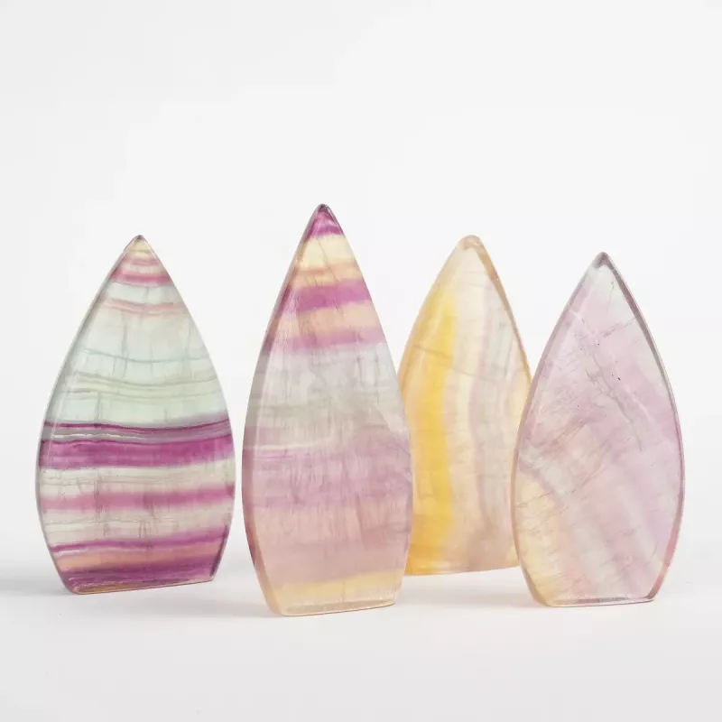 Krystall Regnbuefluoritt Dråpe