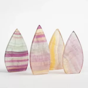 Krystall Regnbuefluoritt Dråpe