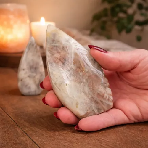 Kristall Månsten Droppe