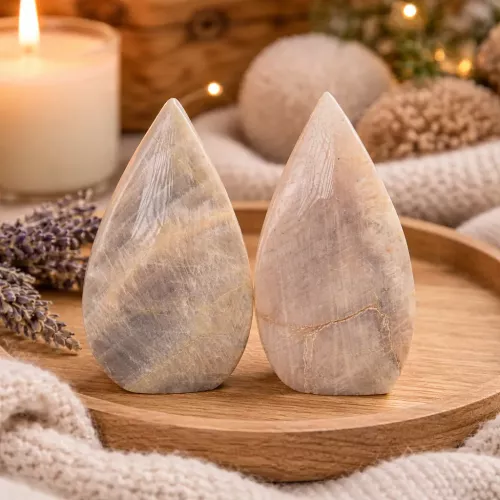 Kristall Månsten Droppe