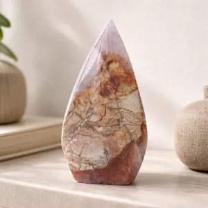 Krystall Ametyst Agate Dråpe