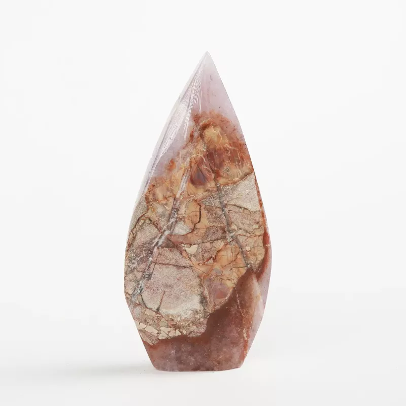 Krystall Ametyst Agate Dråpe