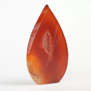 Krystall Rød Agate Geode Dråpe