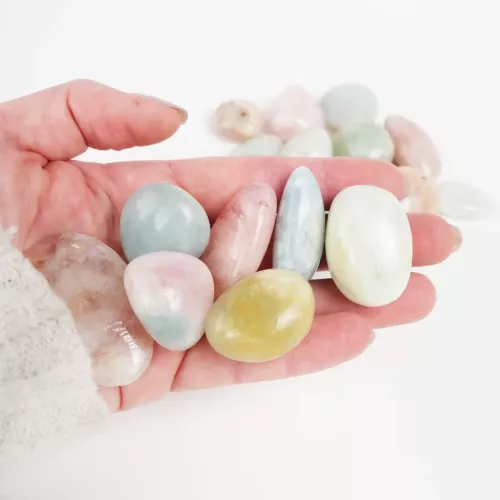 Kristall Trumlad Morganit