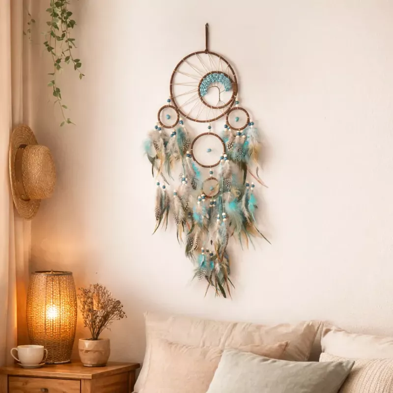 Kristall Drömfångare Turkos