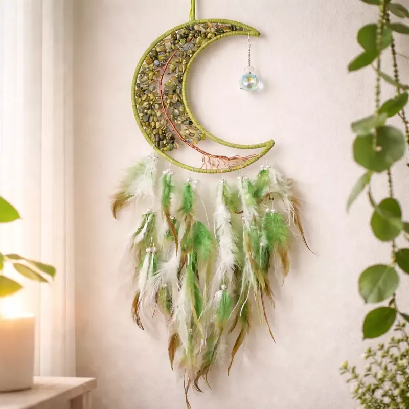 Kristall Drömfångare Prehnit