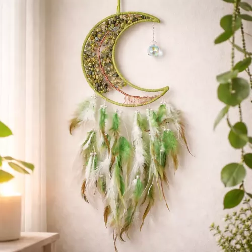 Kristall Drömfångare Prehnit