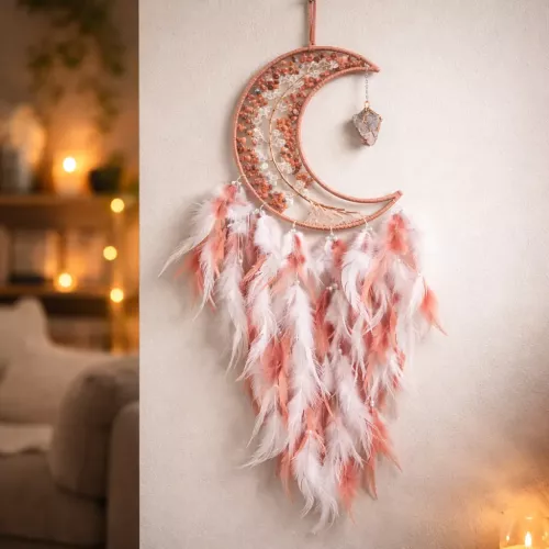 Kristall Drömfångare Röd Jaspis