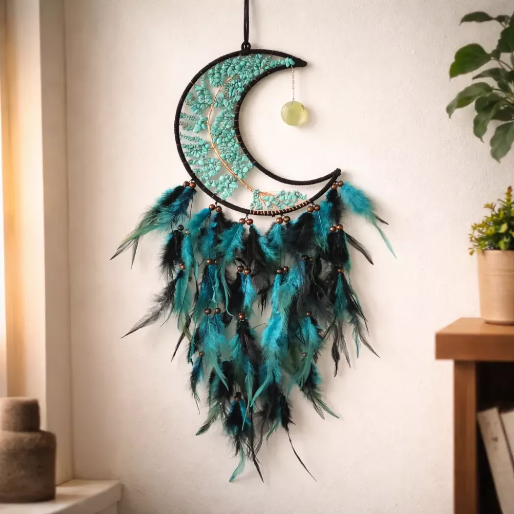 Krystall Drømmefanger Turquoise