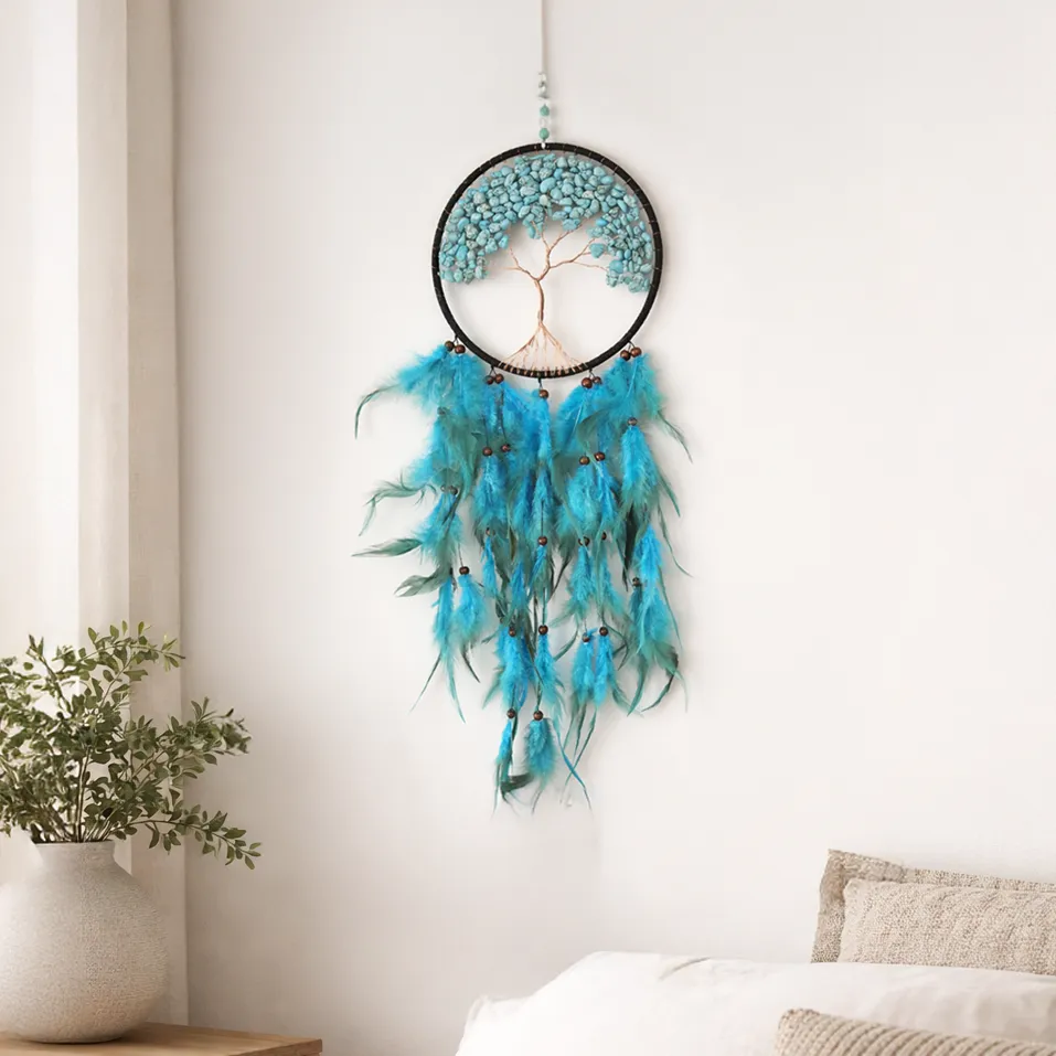 Krystall Drømmefanger Turquoise