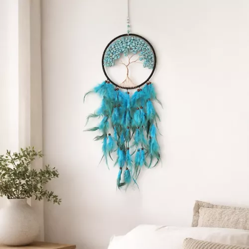 Kristall Drömfångare Turkos