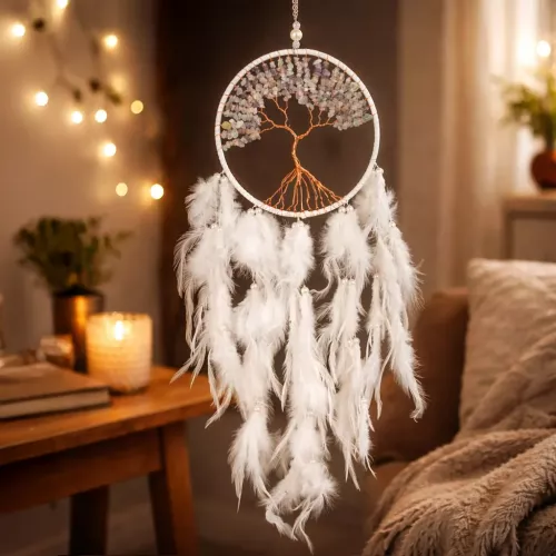 Kristall Drömfångare Fluorit