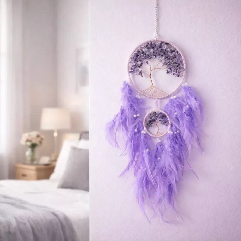 Krystall Drømmefanger Ametyst