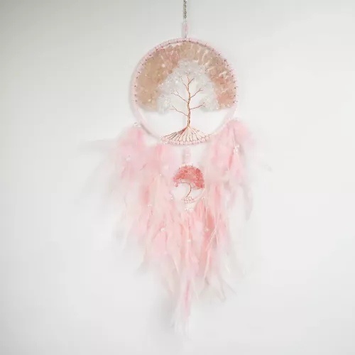 Kristall Drömfångare Rosenkvarts