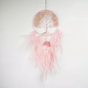 Kristall Drömfångare Rosenkvarts