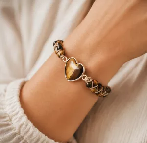 Kristall Armband Tigeröga