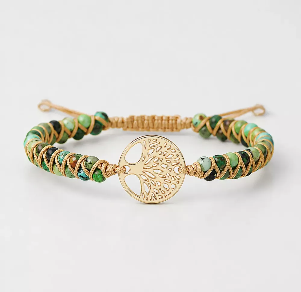 Krystall Armbånd Grønn Turquoise