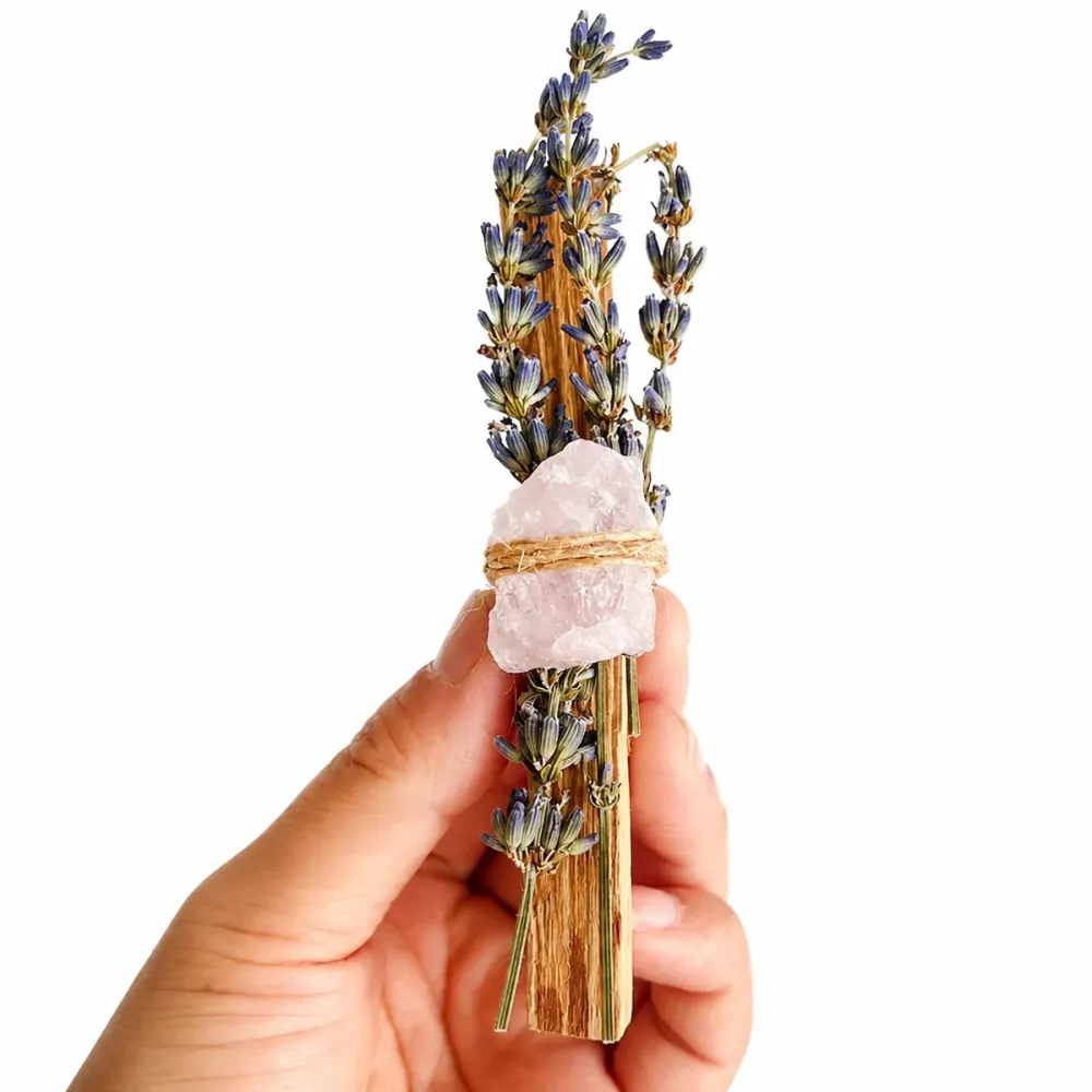 Palo Santo Rå Rosenkvarts