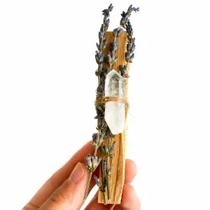 Palo Santo Rå Spets Bergkristall