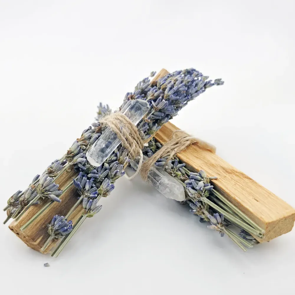 Palo Santo Rå Spets Bergkristall