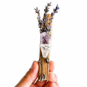 Palo Santo Rå  Ametystspiss
