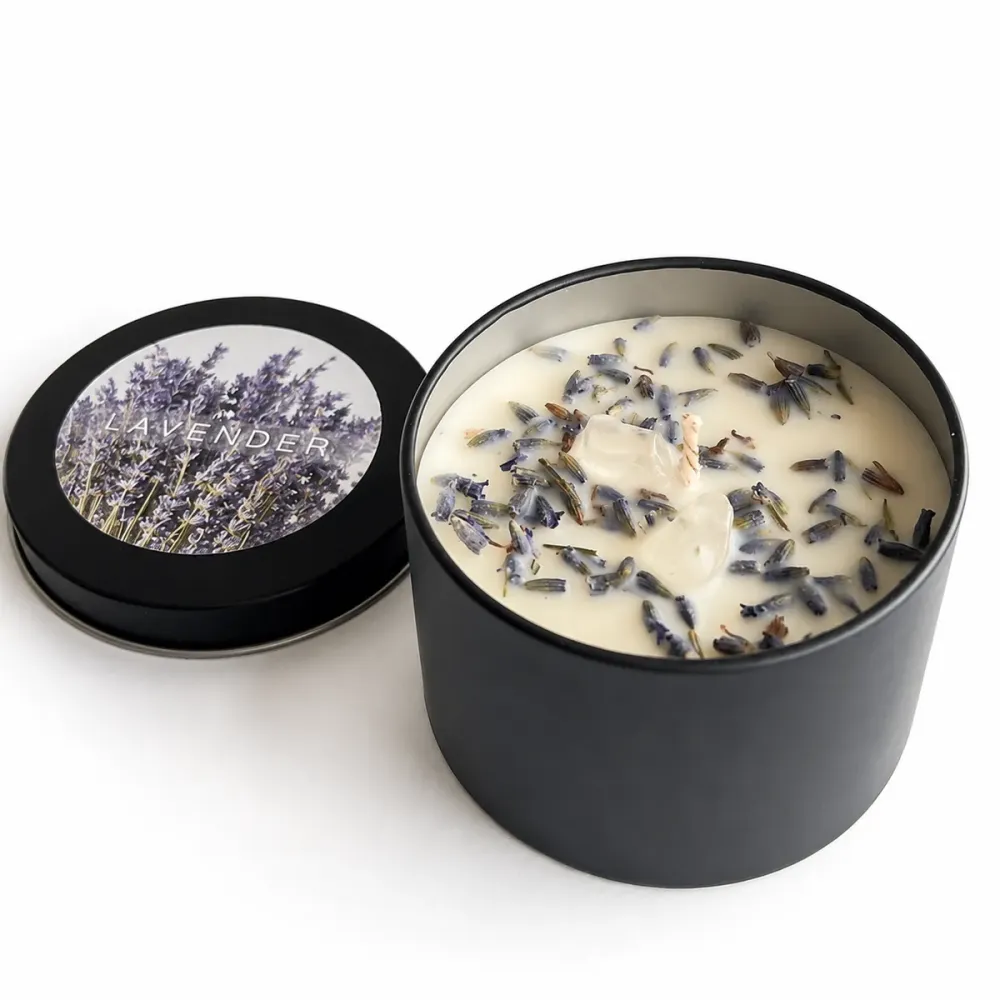 Doftljus Lavendel med Bergkristall
