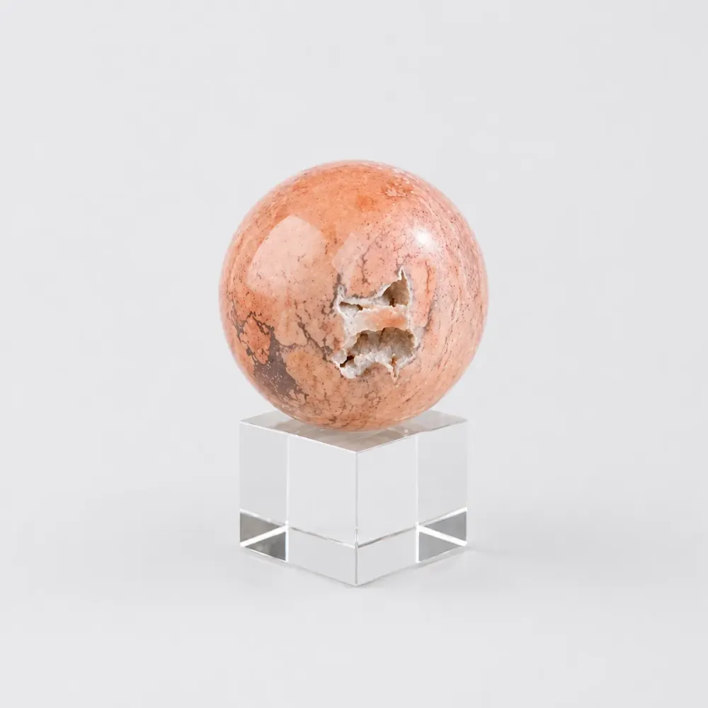 Kristall Klot Pink Cherry Agat