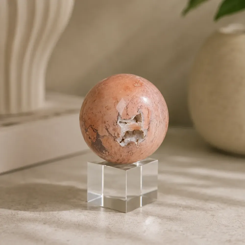Kristall Klot Pink Cherry Agat