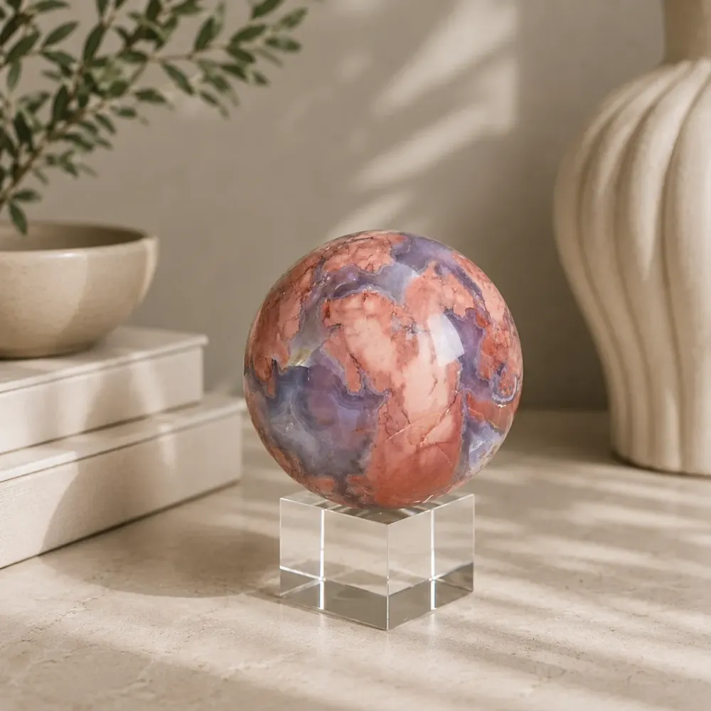 Kristall Klot Pink Cherry Agat