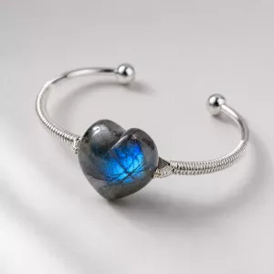 Armbånd Labradoritt Hjerte