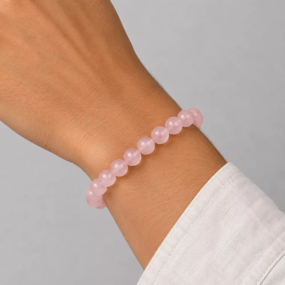Armbånd Rosenkvarts