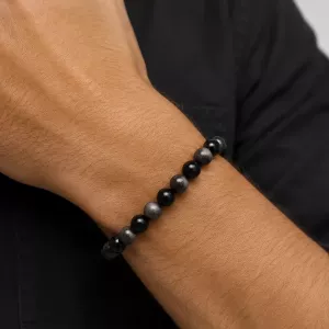 Armband Obsidian Silver