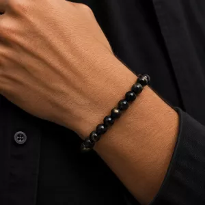 Armbånd Obsidian Gull