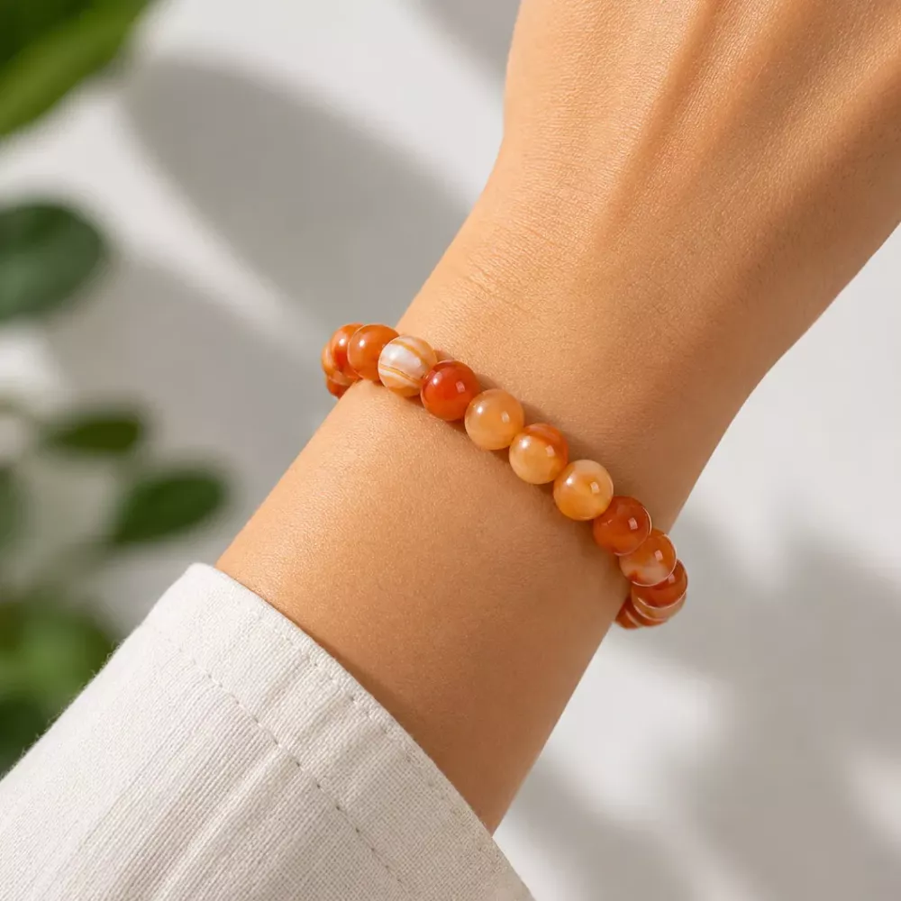 Armbånd Rød Agate