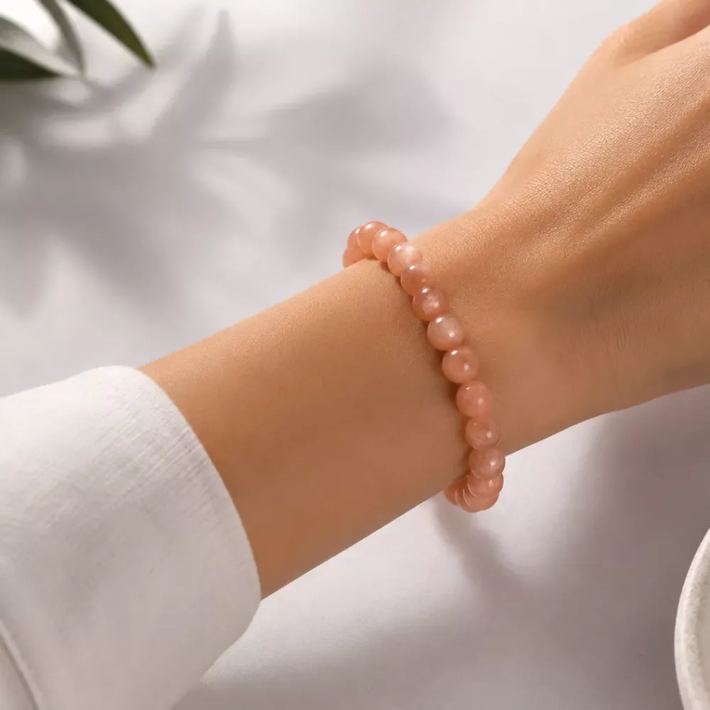 Armbånd Moonstone Orange