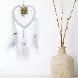 Drømmefanger Hjerte Hvit