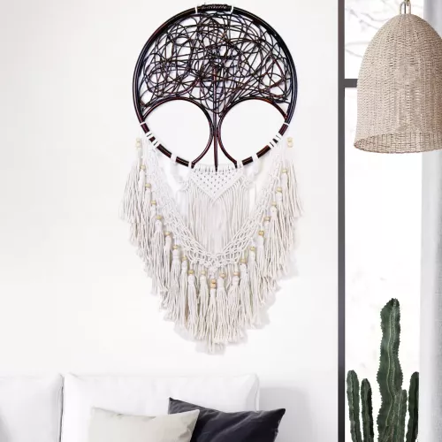 Drömfångare Tree of Life Macrame