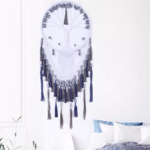 Drömfångare Tree of Life Gray