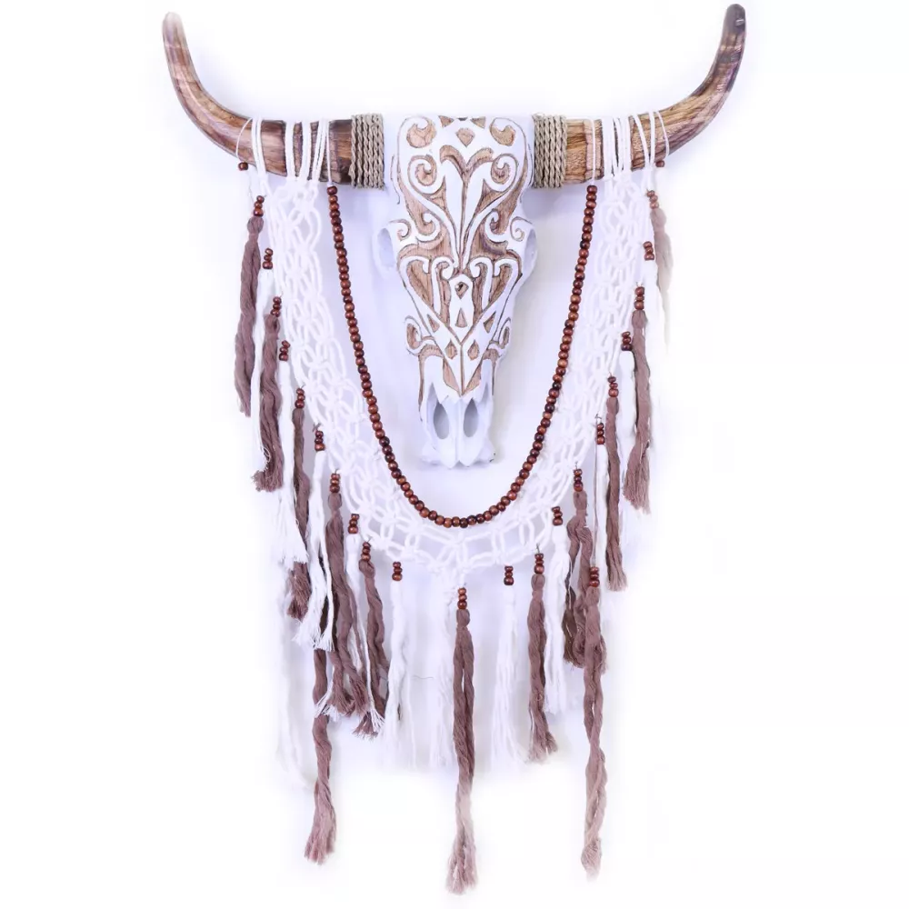 Drømmefanger Cow Skull Tassels