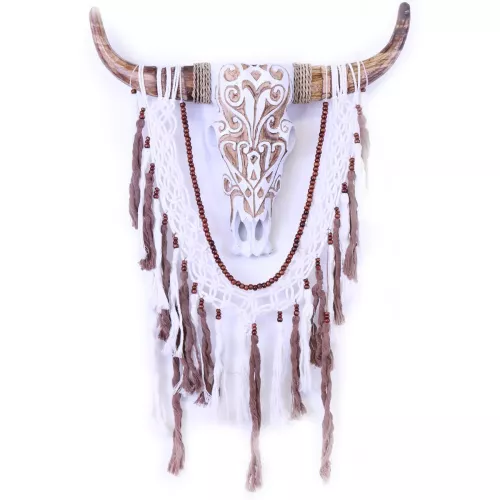 Drömfångare Cow Skull Tassels