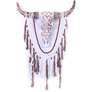Drömfångare Cow Skull Tassels