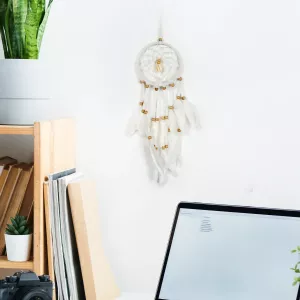 Drømmefanger Skjell Hvit